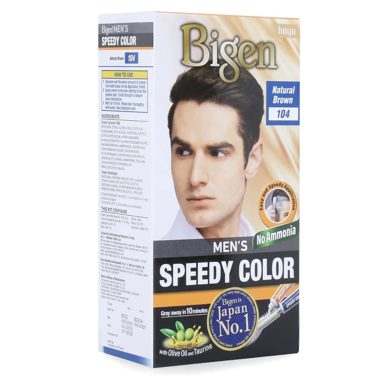 Bigen Men's Speedy Natural Brown #104