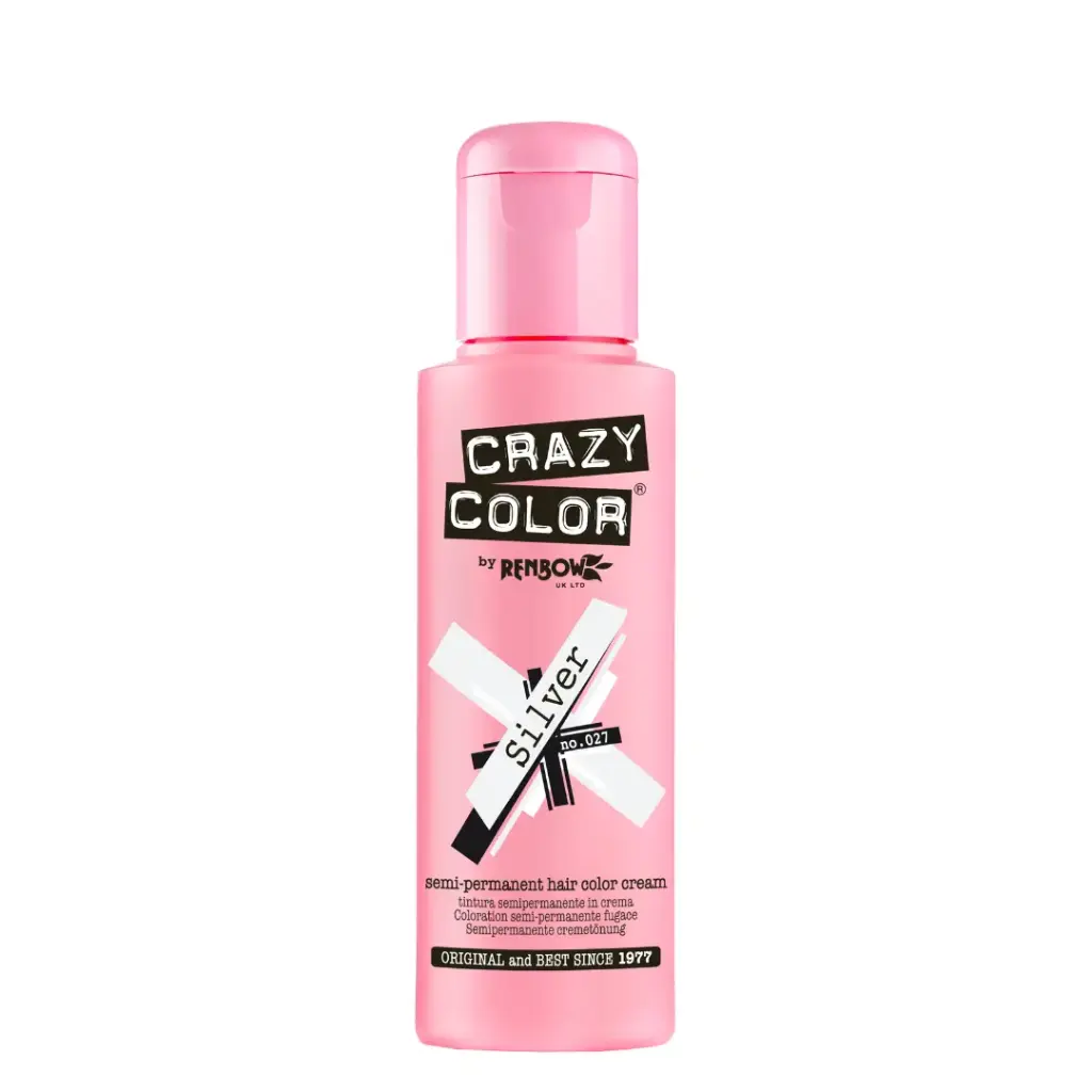 CRAZY COLOR Semi-Permanent Tönung n°027 SILVER 100ML