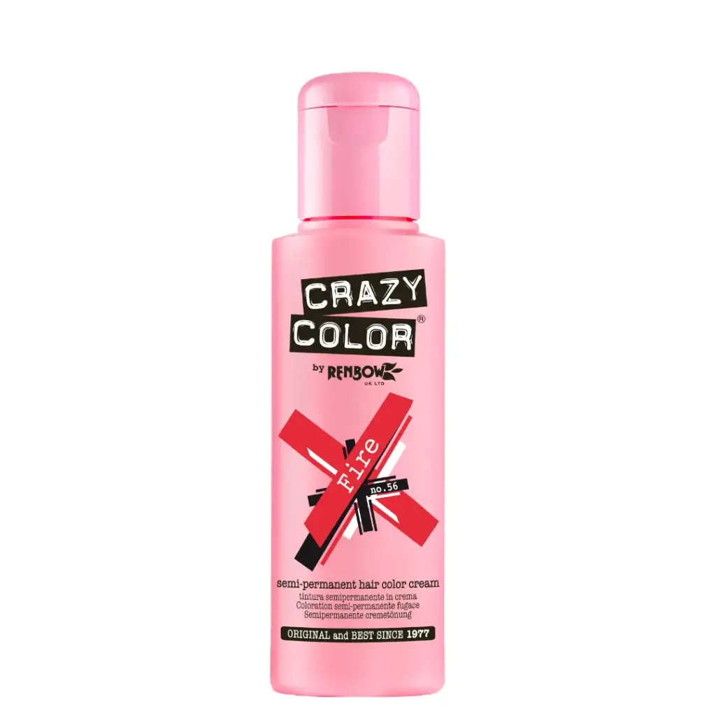 CRAZY COLOR Semi-Permanent Tönung n°56 FIRE 100ML