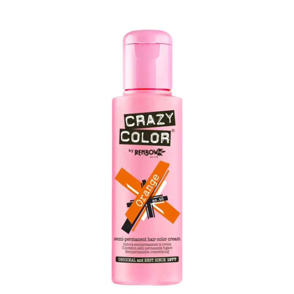 CRAZY COLOR Semi-Permanent Tönung n°60 ORANGE 100ML