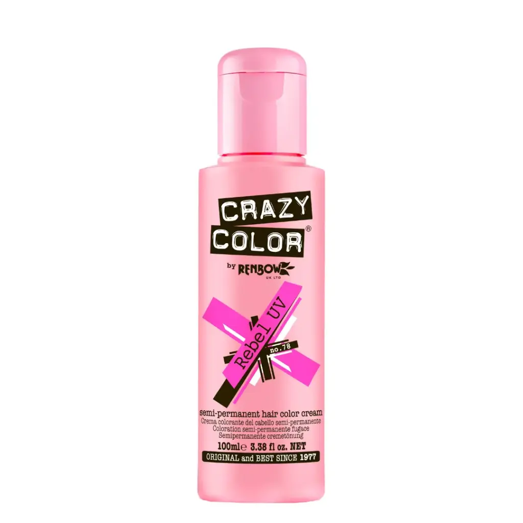 CRAZY COLOR Semi-Permanent Tönung n°78 REBEL UV 100ML