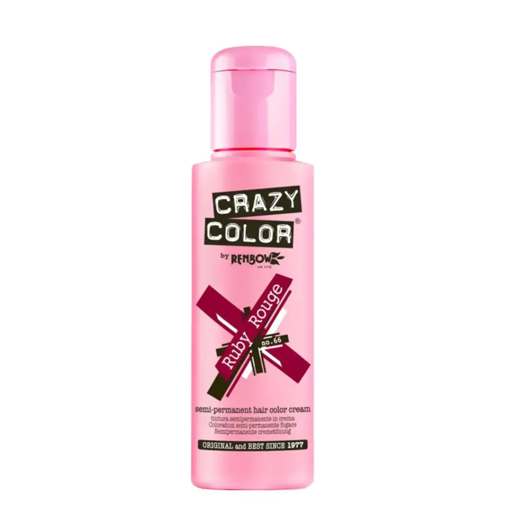 CRAZY COLOR Semi-Permanent Tönungt n°66 RUBY ROUGE 100ML
