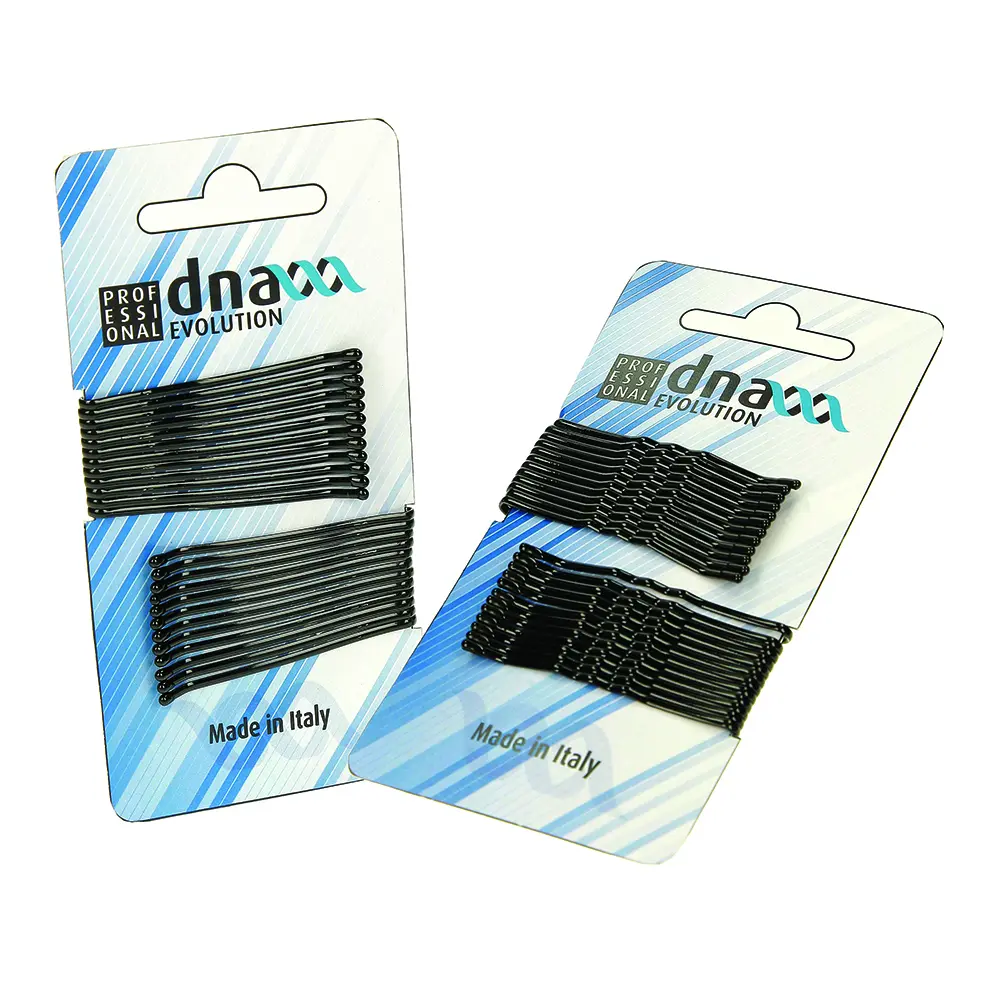 KIEPE Haarklemmen gerade 7cm Schwarz 24stk