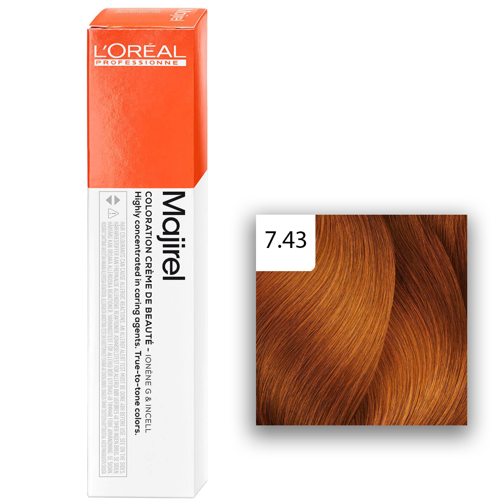 L'Oréal Professionnel MAJIREL 7,43 Mittelblond Kupfer Gold 60ml