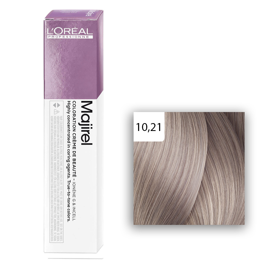 L'Oréal Professionnel MAJIREL Glow 10,21 Platinblond Irisé Asch 60ml
