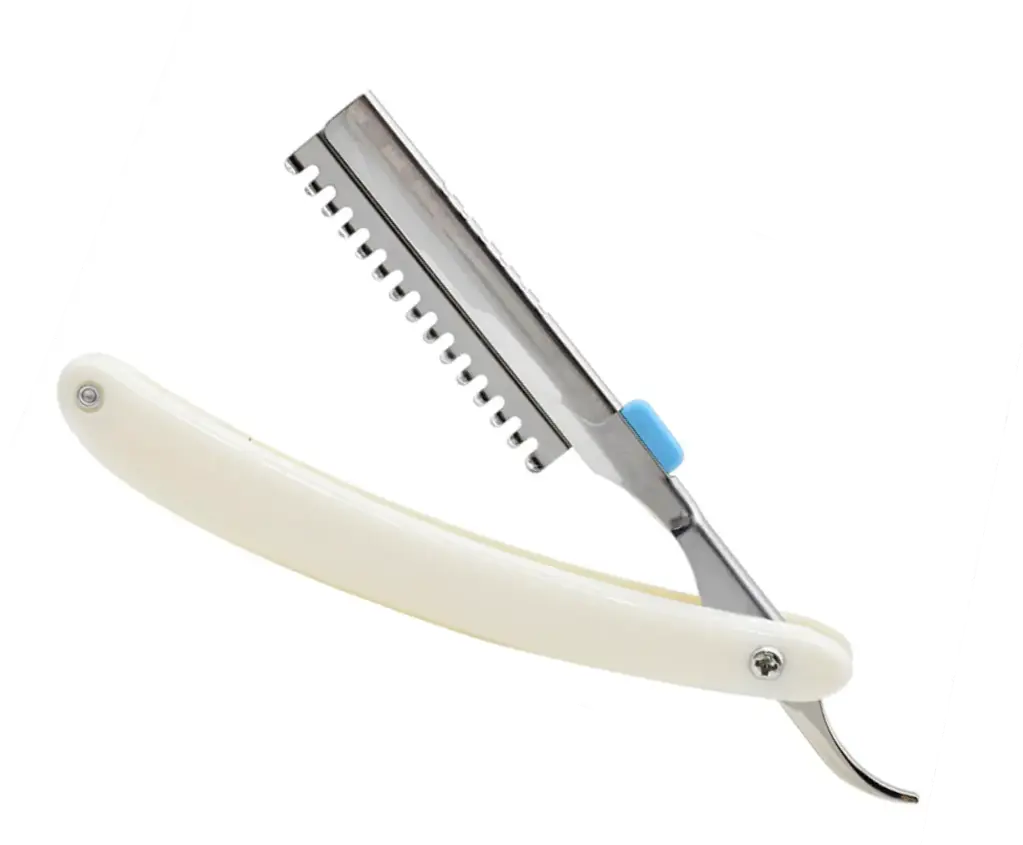 MAD Barbershop Rasiermesser-Silver mit zähne