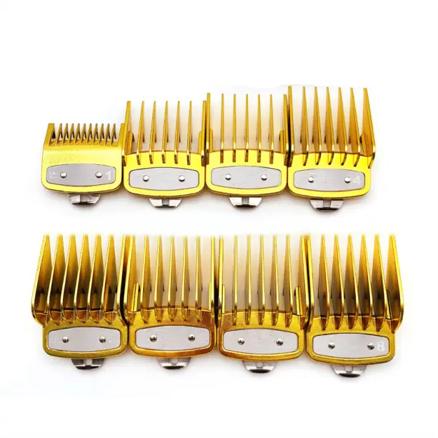 MAD Plastik Aufsteckkamm-Gold 8stk