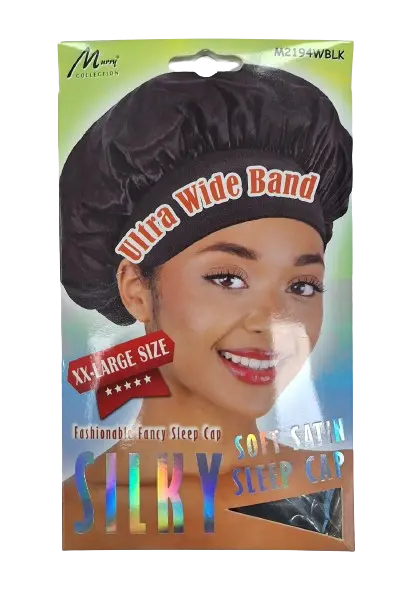 Murry Sleep Bonnet Wide Band XXL Black