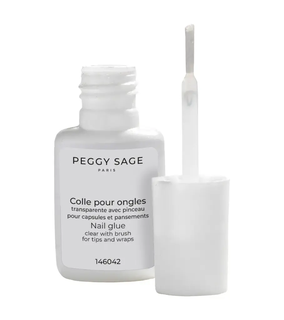 PEGGY SAGE  Transparenter Klebstoff für Tips und Nagelpflaster 6g mit Pinsel