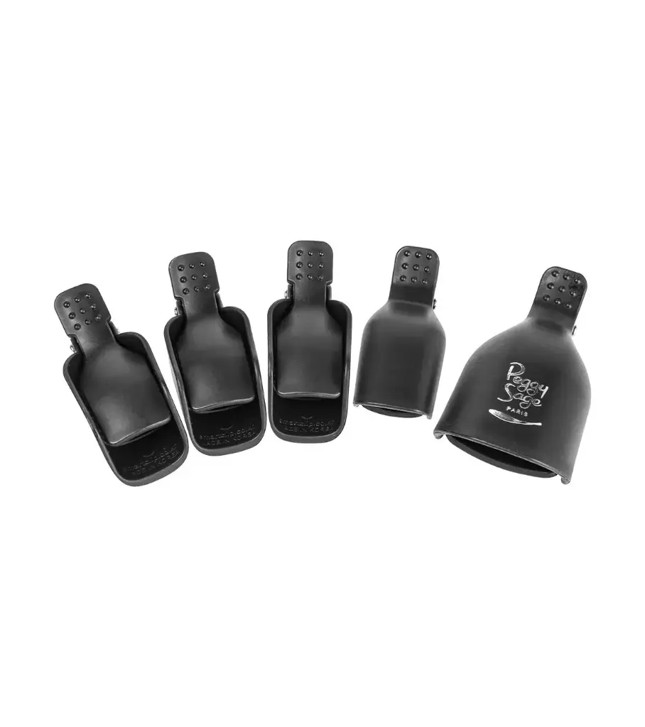 PEGGY SAGE 5 Klammern zum Abtragen von I-LAK soak-offgel polish für die Füße