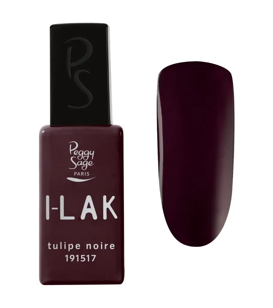PEGGY SAGE Semi-permanenter I-LAK Nagellack  - tulipe noire 11ml