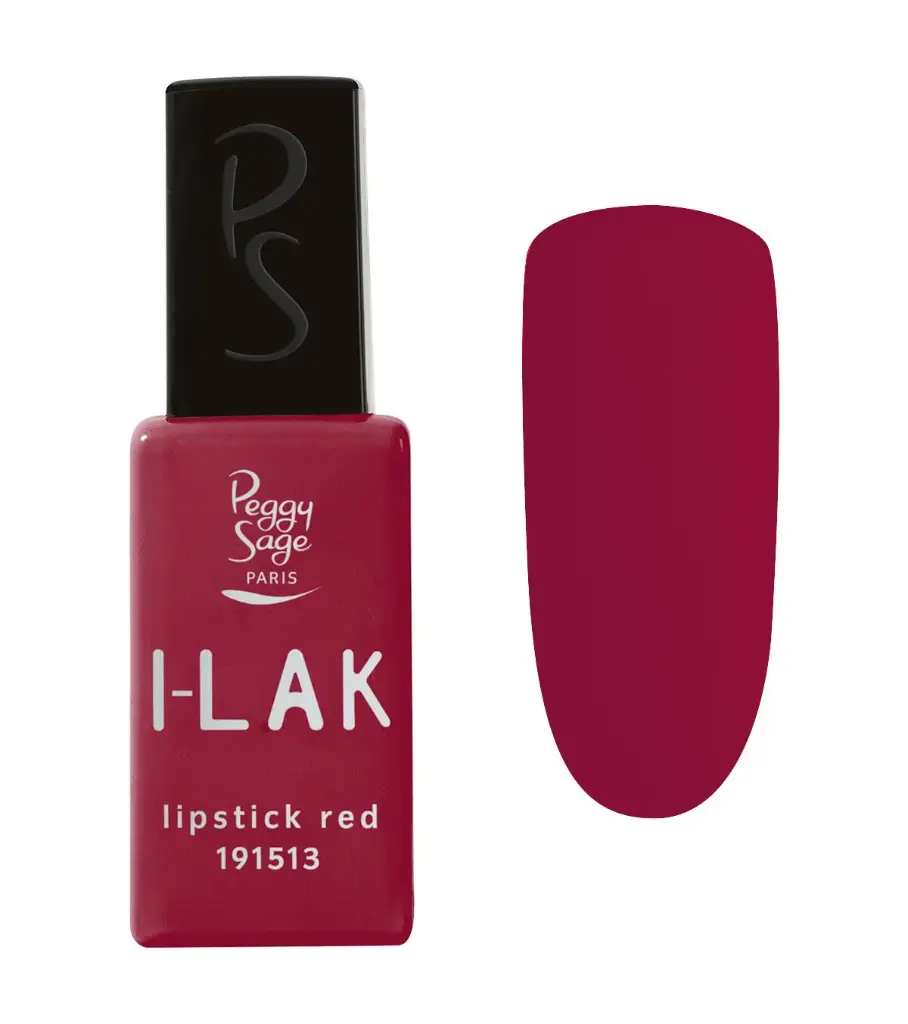 PEGGY SAGE Semi-permanenter I-LAK-Nagellack  - lipstick red 11ml