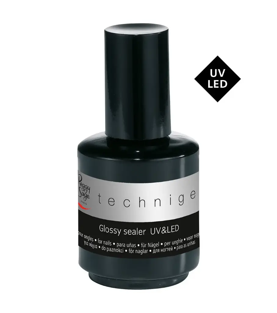 PEGGY SAGE UV&LED glossy Sealer Ultraglänzendes technisches Finish-Gel 15g
