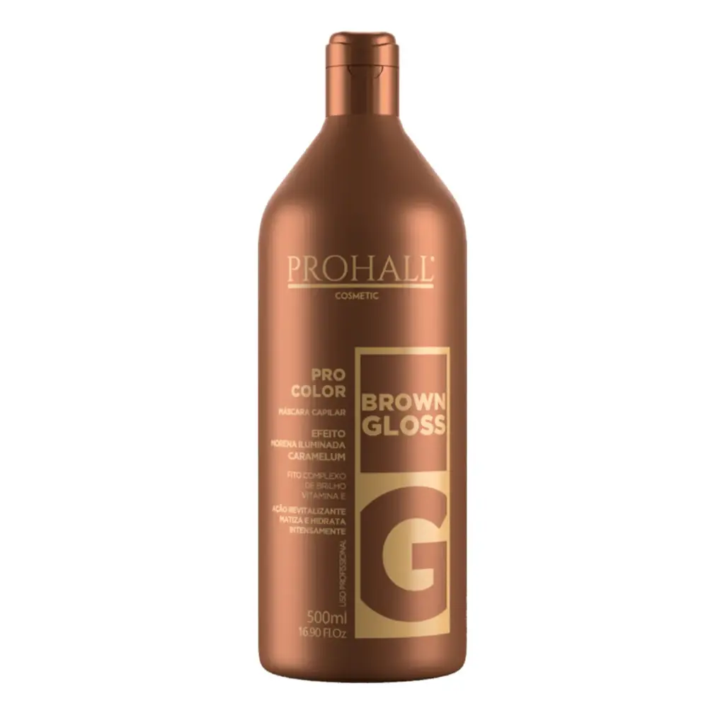 PROHALL Professional GLOSS Brown Tönungsmaske 500ml