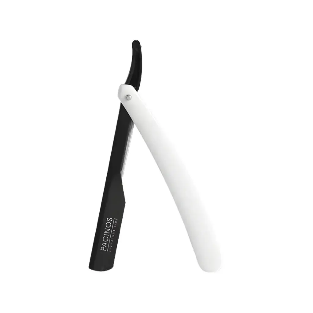 Pacinos Push Carriage Razor - EXPOSED BLACK/WHITE