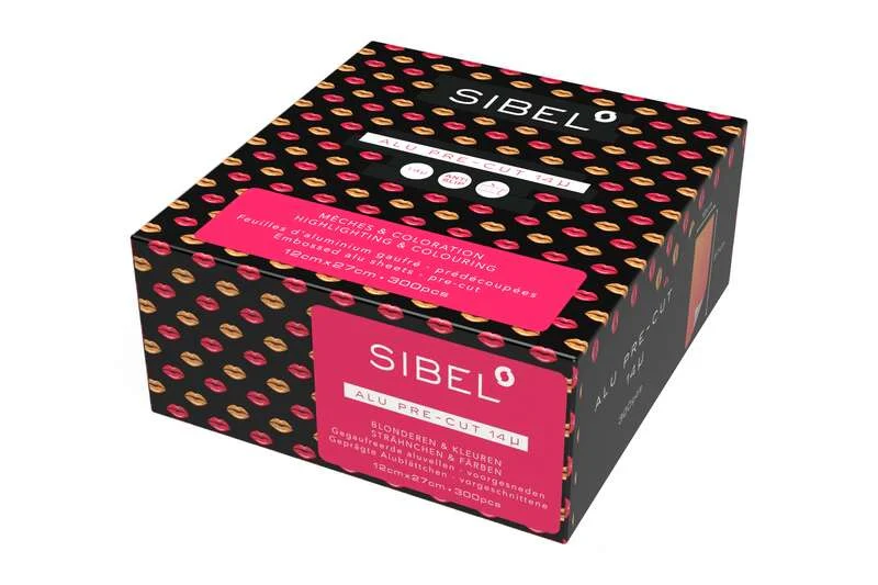 SIBEL Alufoil Sheets Embossed AW23 Glossy Lips 300Stk