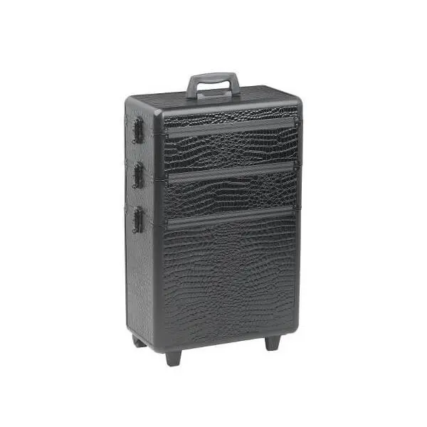 SIBEL CROCO ALUMINIUMKOFFER MIT 3 EBENEN 63X36X22CM