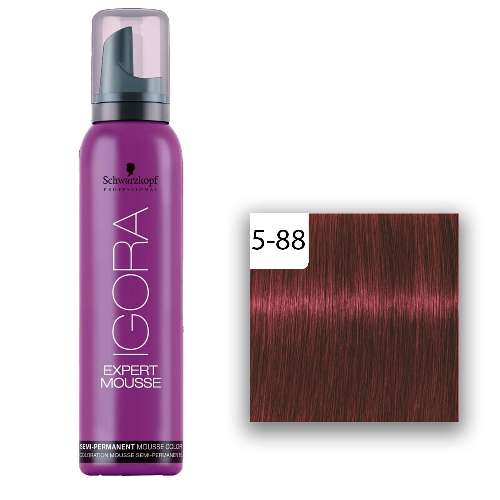 Schwarzkopf Professional IGORA EXPERT Mousse Hellbraun Rot Extra 5-88 100ml