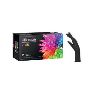 VIVID Handschuhe-Schwarz Nitril S