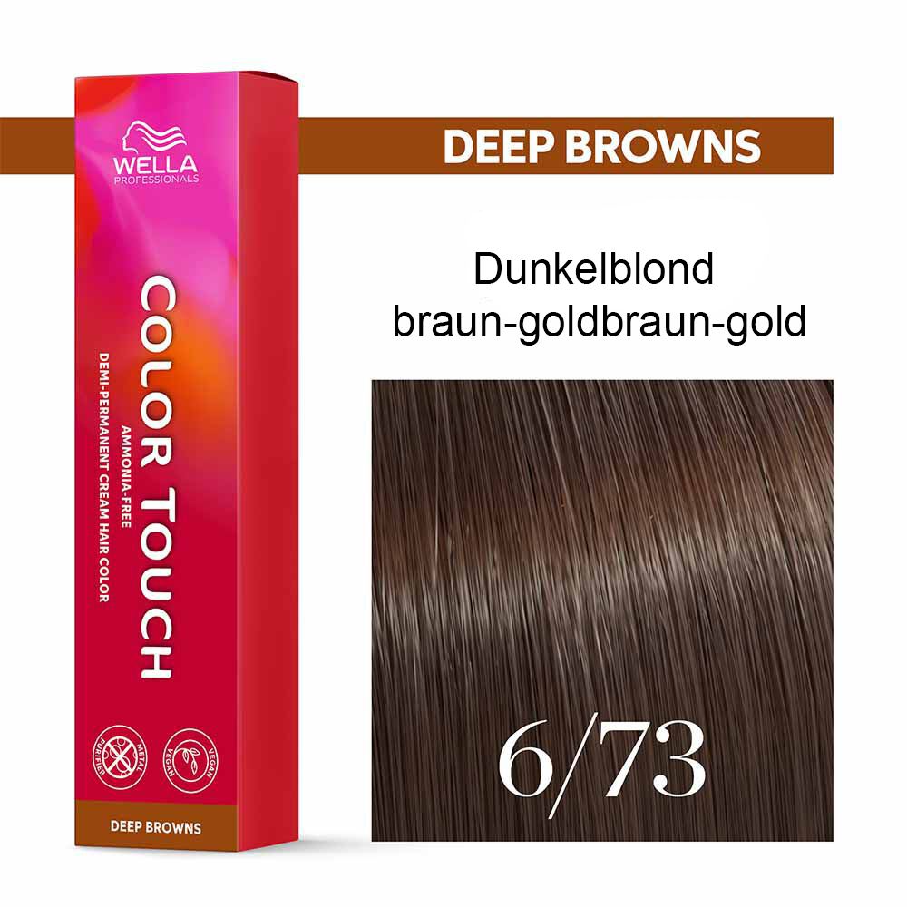 Wella Professional COLOR TOUCH Deep Browns 6/73 dunkelblond braun-gold 60ml