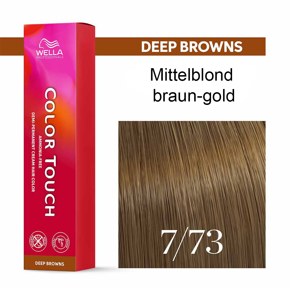 Wella Professional COLOR TOUCH Deep Browns 7/73 mittelblond braun-gold 60ml