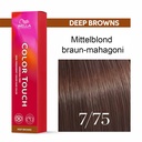 Wella Professional COLOR TOUCH Deep Browns 7/75 mittelblond braun-mahagoni 60ml