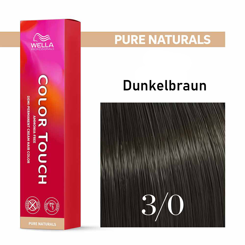 Wella Professional COLOR TOUCH Pure Naturals 3/0 dunkelbraun 60ml