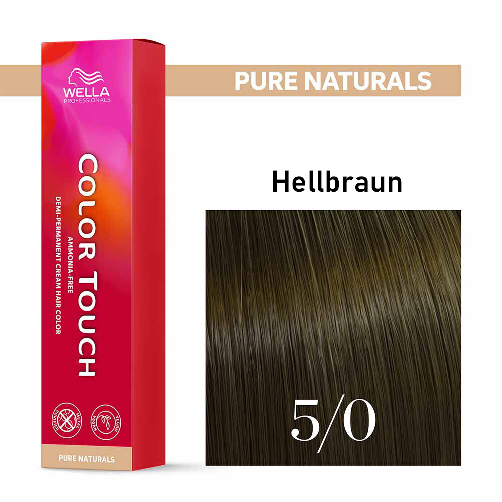 Wella Professional COLOR TOUCH Pure Naturals 5/0 hellbraun 60ml