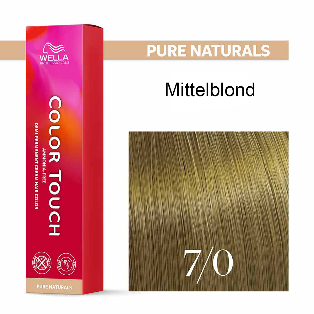 Wella Professional COLOR TOUCH Pure Naturals 7/0 mittelblond 60ml