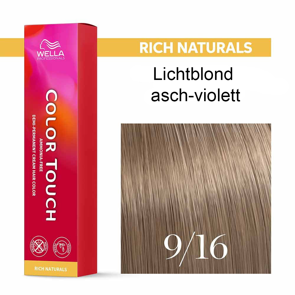 Wella Professional COLOR TOUCH Rich Naturals 9/16 lichtblond asch-violett 60ml