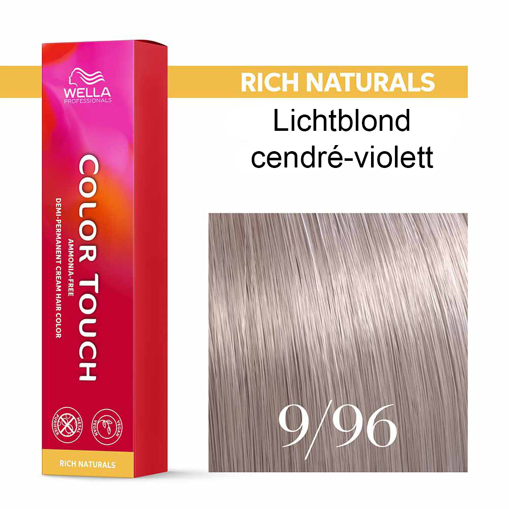 Wella Professional COLOR TOUCH Rich Naturals 9/96 lichtblond cendré violett 60ml