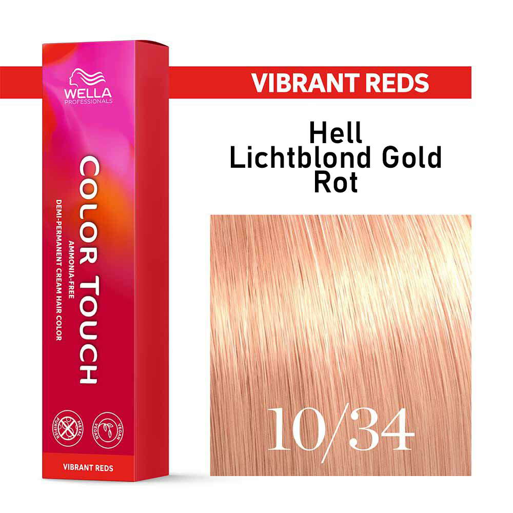Wella Professional COLOR TOUCH Vibrant Reds 10/34 hell-lichtblond gold-rot 60ml