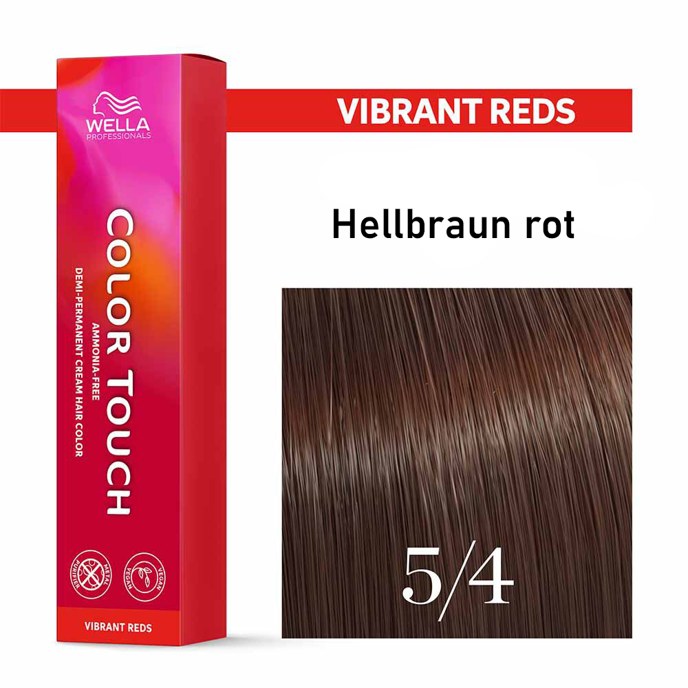 Wella Professional COLOR TOUCH Vibrant Reds 5/4 hellbraun rot 60ml