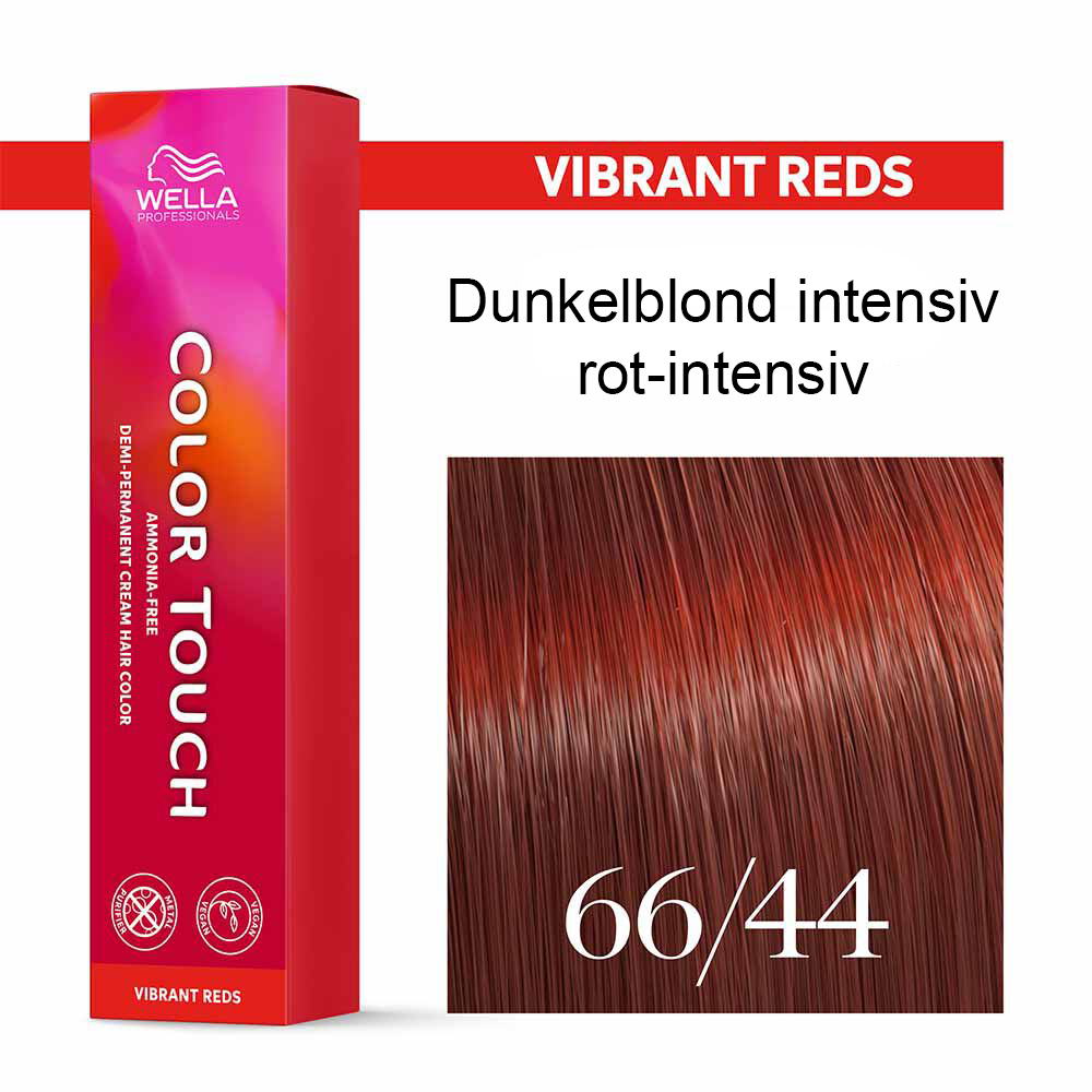 Wella Professional COLOR TOUCH Vibrant Reds 66/44 dunkelblond intensiv rot-intensiv 60ml