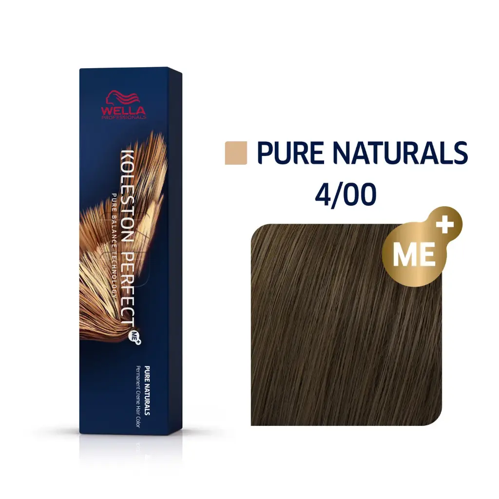 Wella Professional KOLESTON Perfect Me+ Pure Naturals 4/00 Mittelblond natur 60ml