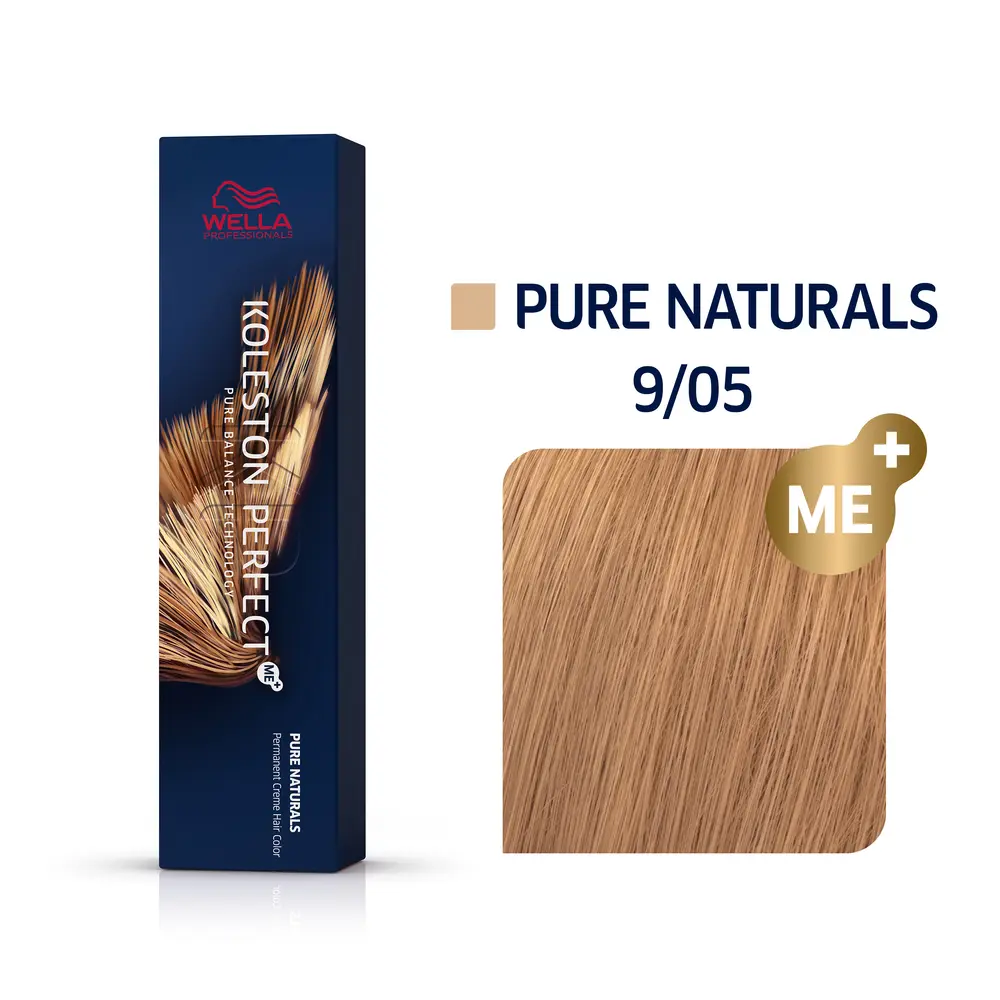 Wella Professional KOLESTON Perfect Me+ Pure Naturals 9/05 Lichtblond natur-mahagoni 60ml