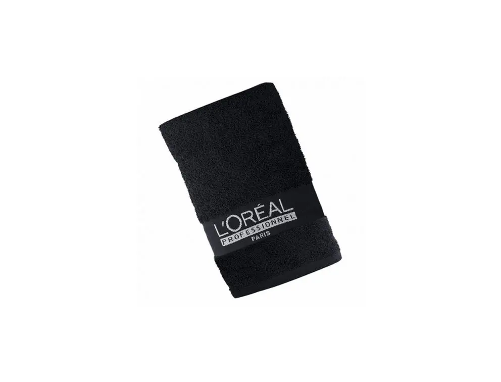 L'Oréal Professionnel Handtuch schwarz Pack 6stk