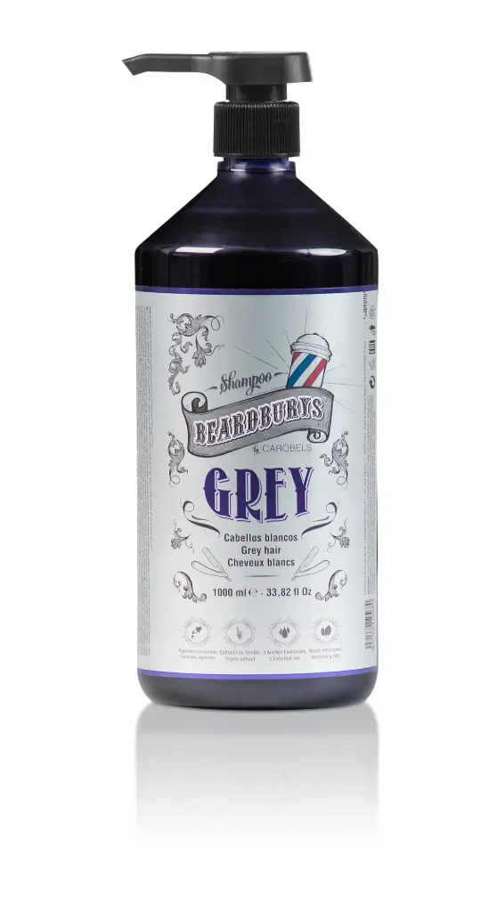 Beardburys Grau - Shampoo für graues Haar 1000ml