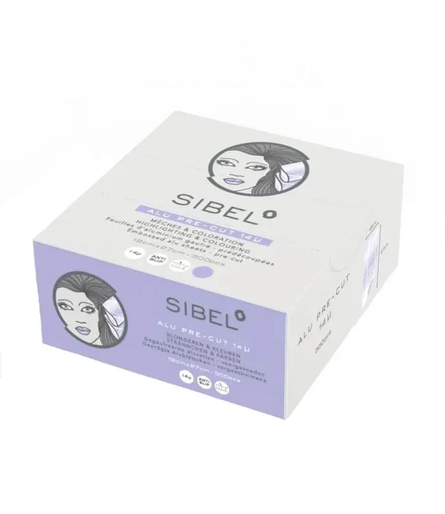 SIBEL Alufolie geprägt 14MU Violett 27cmx12cm 300Stk