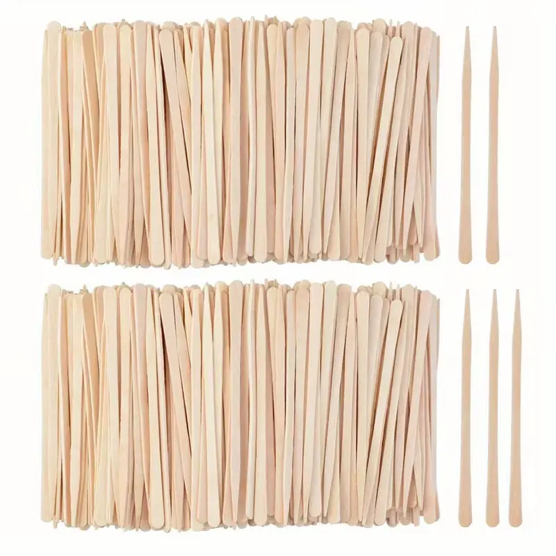 Holz-Wachsstäbchen für Augenbrauen 50Stk