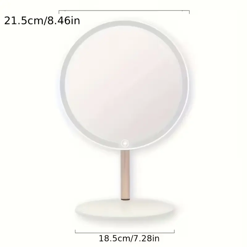 Schminkspiegel mit Lampenständer 3-Lichtmodus Round