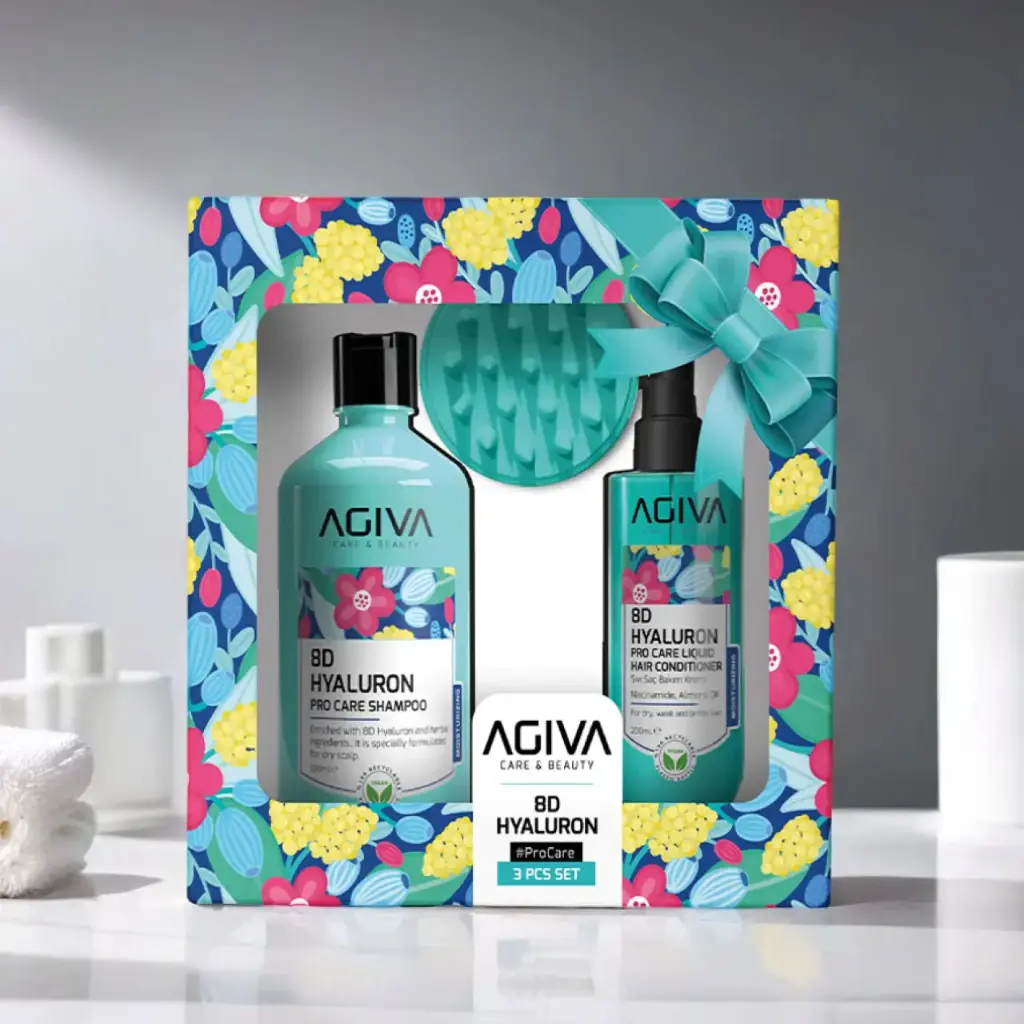 Agiva 8D Hyolurun Pro Care Set (Shampoo 500 ml+Conditioner 200 ml