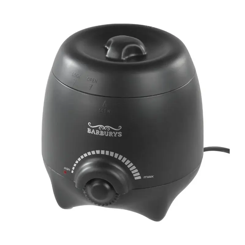 BARBURYS Wachs‐Heizgerät Schwarz 150ml 