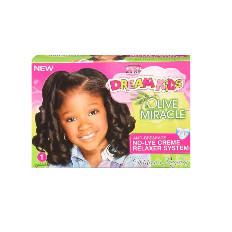 African Pride Dream Kids Olive Relaxer Kit Regular