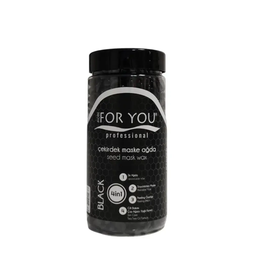 More For You Seed Mask Wax PET Schwarz 220g 