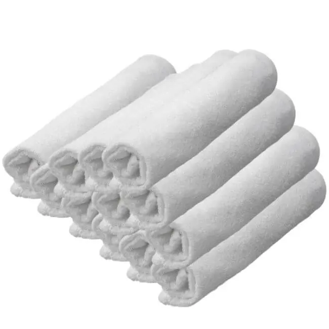 SIBEL Microfiber Handtücher Weiss 45x85cm 12Stk