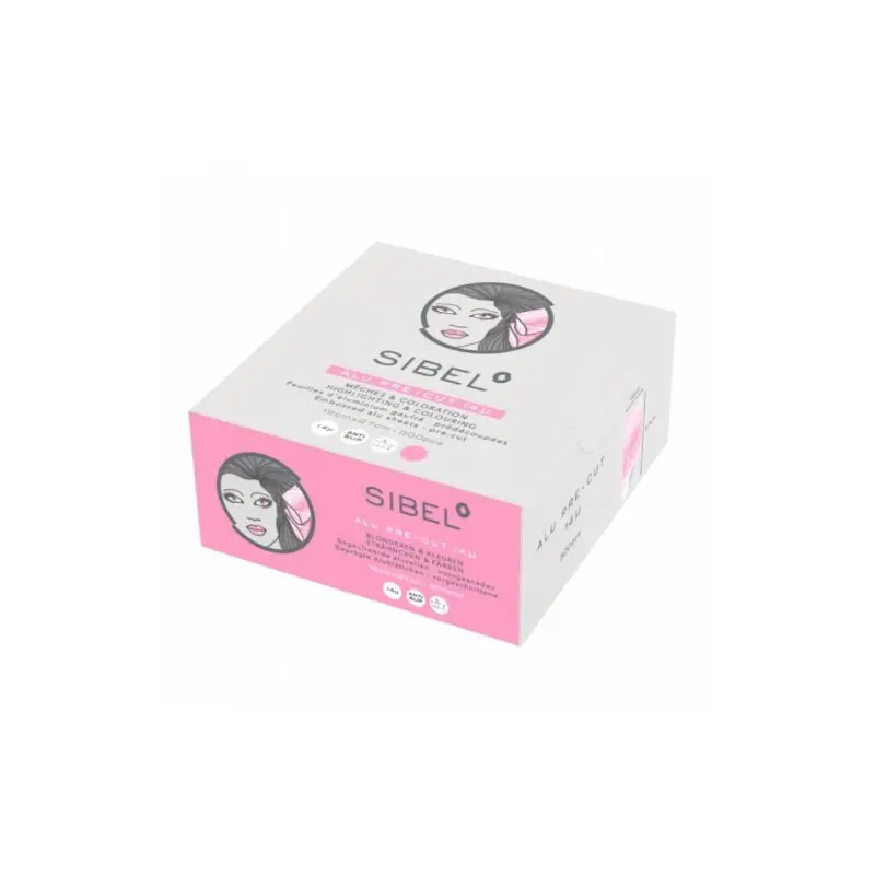 SIBEL Alufolie geprägt 14MU Pink 27cmx12cm 300Stk