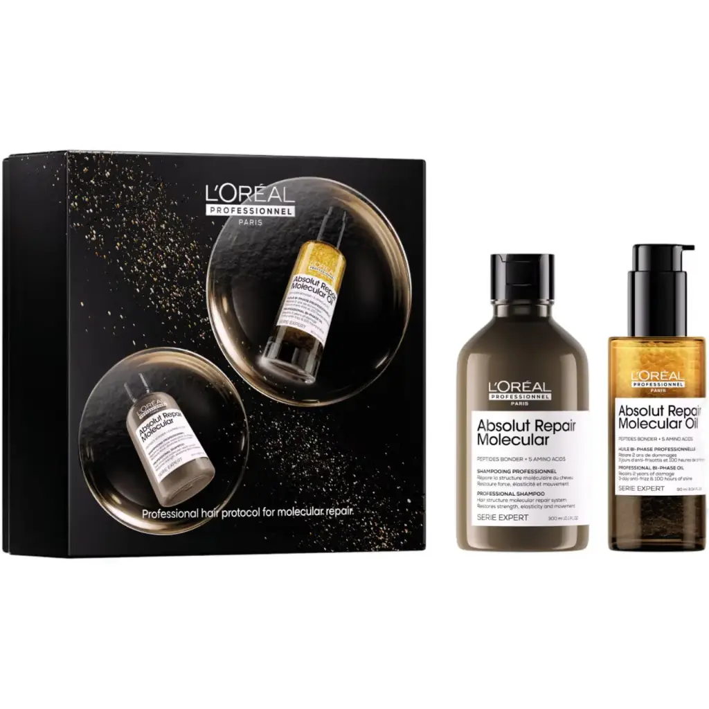 L'Oréal Professionnel Absolut Repair Molecular shampoo 300ml + Oil 90ml Set