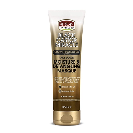 [M.13146] African Pride Black Castor Miracle Moisture Detangling Masque 8oz