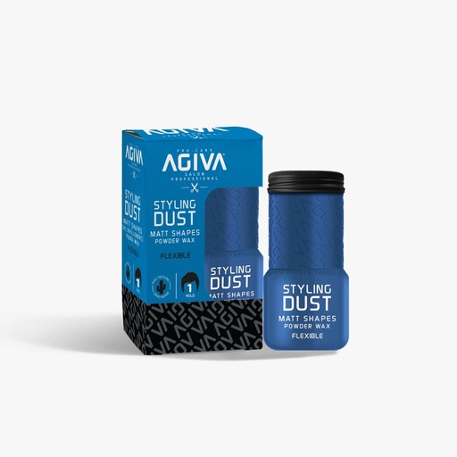 [M.16162] Agiva Styling Haar Puderwachs Flexible - Blau n°01 20gr